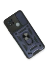 Realme C11 2021 Kılıf Pars Lens Yüzüklü Silikon - Lacivert