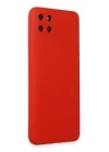 Realme C11 Kılıf Nano içi Kadife Silikon - Kırmızı