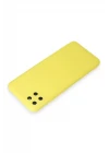 Realme C11 Kılıf Nano içi Kadife Silikon - Sarı