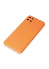 Realme C11 Kılıf Nano içi Kadife Silikon - Turuncu