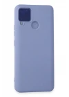 Realme C15 Kılıf Nano içi Kadife Silikon - Lila
