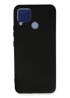 Realme C15 Kılıf Nano içi Kadife Silikon - Siyah