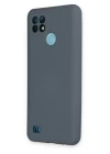 Realme C21 Kılıf Nano içi Kadife Silikon - Gri