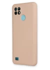Realme C21 Kılıf Nano içi Kadife Silikon - Pudra