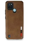 Realme C25Y Kılıf Loop Deri Silikon - Kahverengi