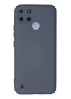 Realme C25Y Kılıf Nano içi Kadife Silikon - Gri