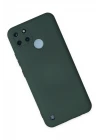 Realme C25Y Kılıf Nano içi Kadife Silikon - Koyu Yeşil