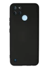 Realme C25Y Kılıf Nano içi Kadife Silikon - Siyah