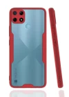 Realme C25Y Kılıf Platin Silikon - Kırmızı