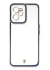 Realme C35 Kılıf Liva Lens Silikon - Mavi