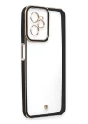 Realme C35 Kılıf Liva Lens Silikon - Siyah