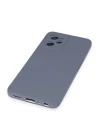 Realme C35 Kılıf Nano içi Kadife Silikon - Gri