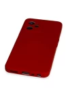 Realme C35 Kılıf Nano içi Kadife Silikon - Kırmızı