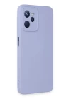 Realme C35 Kılıf Nano içi Kadife Silikon - Lila