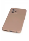 Realme C35 Kılıf Nano içi Kadife Silikon - Pudra