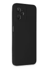 Realme C35 Kılıf Nano içi Kadife Silikon - Siyah
