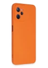 Realme C35 Kılıf Nano içi Kadife Silikon - Turuncu