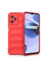 Realme C35 Kılıf Optimum Silikon - Kırmızı