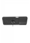 Realme C35 Kılıf Pars Lens Yüzüklü Silikon - Siyah
