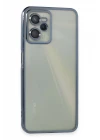 Realme C35 Kılıf Razer Lensli Silikon - Açık Mavi