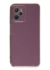 Realme C35 Kılıf Volet Silikon - Mor