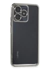 Realme C53 Kılıf Lensli Silikon - Gümüş