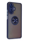 Realme C55 Kılıf Montreal Yüzüklü Silikon Kapak - Lacivert