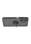 Realme C55 Kılıf Montreal Yüzüklü Silikon Kapak - Siyah