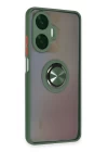 Realme C55 Kılıf Montreal Yüzüklü Silikon Kapak - Yeşil