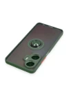 Realme C55 Kılıf Montreal Yüzüklü Silikon Kapak - Yeşil