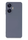 Realme C55 Kılıf Nano içi Kadife Silikon - Gri