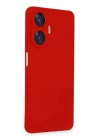 Realme C55 Kılıf Nano içi Kadife Silikon - Kırmızı