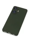 Realme C55 Kılıf Nano içi Kadife Silikon - Koyu Yeşil