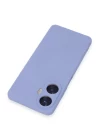 Realme C55 Kılıf Nano içi Kadife Silikon - Lila
