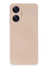Realme C55 Kılıf Nano içi Kadife Silikon - Pudra