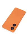 Realme C55 Kılıf Nano içi Kadife Silikon - Turuncu