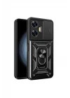 Realme C55 Kılıf Pars Lens Yüzüklü Silikon - Siyah