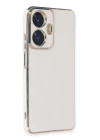Realme C55 Kılıf Volet Silikon - Beyaz