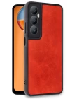 Realme C65 Kılıf Aras Deri Kapak - Kırmızı
