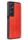 Realme C65 Kılıf Flip Cover - Kırmızı