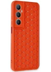 Realme C65 Kılıf Petek Silikon Kapak - Kırmızı