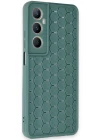 Realme C65 Kılıf Petek Silikon Kapak - Koyu Yeşil