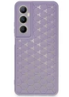 Realme C65 Kılıf Petek Silikon Kapak - Lila