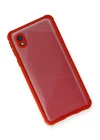 Samsung Galaxy A01 Core Kılıf Miami Şeffaf Silikon - Kırmızı