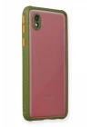 Samsung Galaxy A01 Core Kılıf Miami Şeffaf Silikon - Yeşil