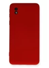 Samsung Galaxy A01 Core Kılıf Nano içi Kadife Silikon - Kırmızı