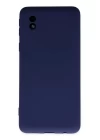 Samsung Galaxy A01 Core Kılıf Nano içi Kadife Silikon - Lacivert