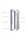 Samsung Galaxy A01 Core Kılıf Platin Silikon - Kırmızı
