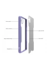 Samsung Galaxy A01 Core Kılıf Platin Silikon - Mavi