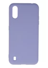 Samsung Galaxy A01 Kılıf Nano içi Kadife Silikon - Lila